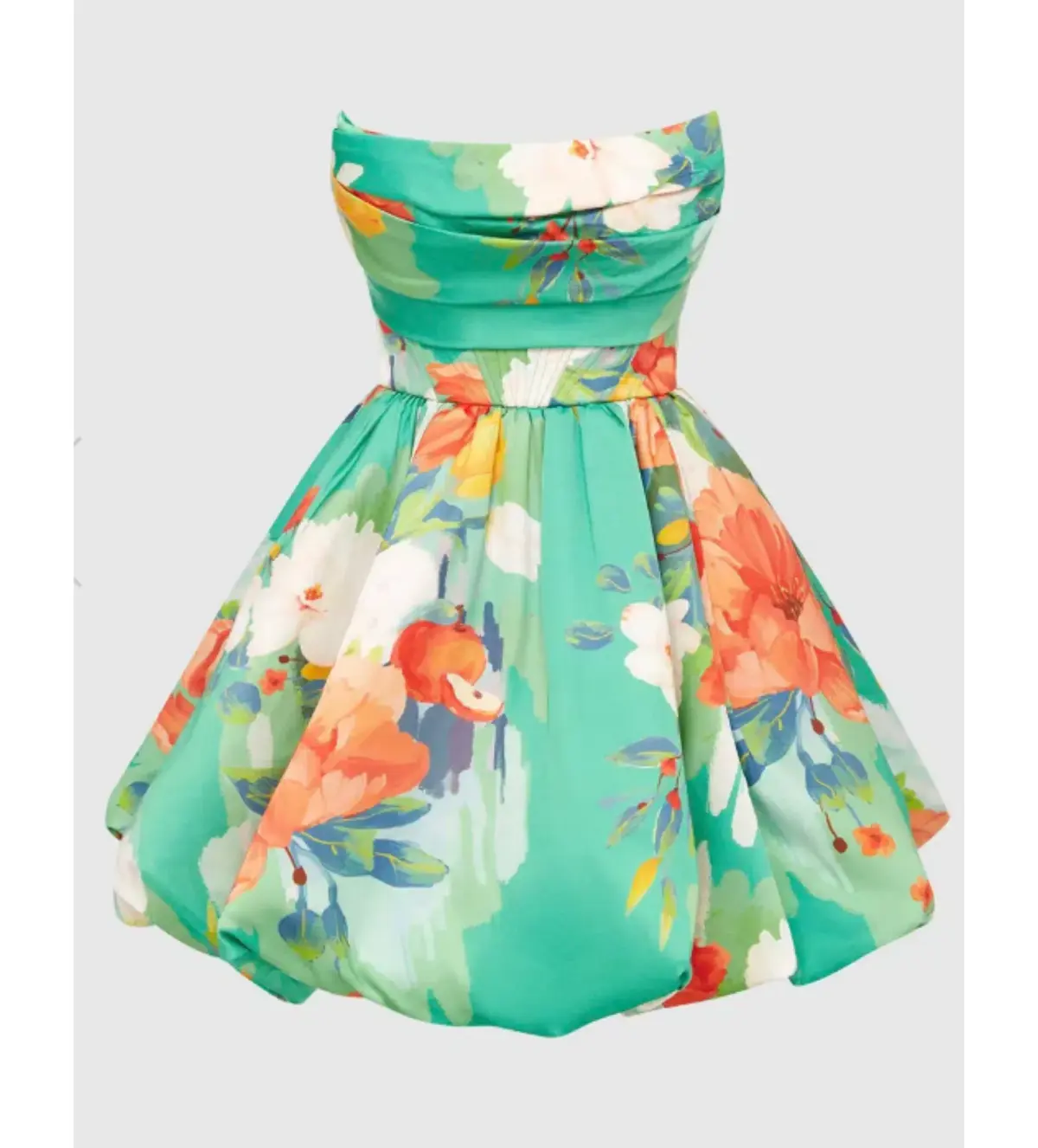 Leo Lin Florescence Bustier Bubble Mini Dress Print Size 10 - Image 2