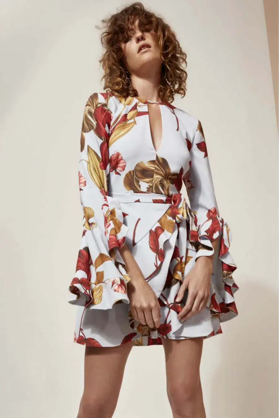 C/MEO Collective Gossamer Long Sleeve Dress Print Size M / Au 10 - Image 1