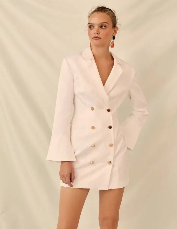 Keepsake Magnetic Blazer Dress White Size S / Au 8 - Image 1