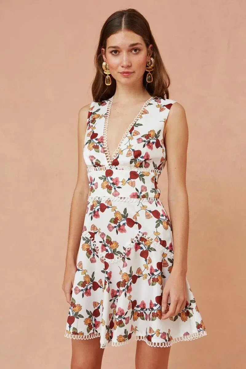 Keepsake Everlasting Mini Dress Vine Print Size L / Au 12 - Image 2