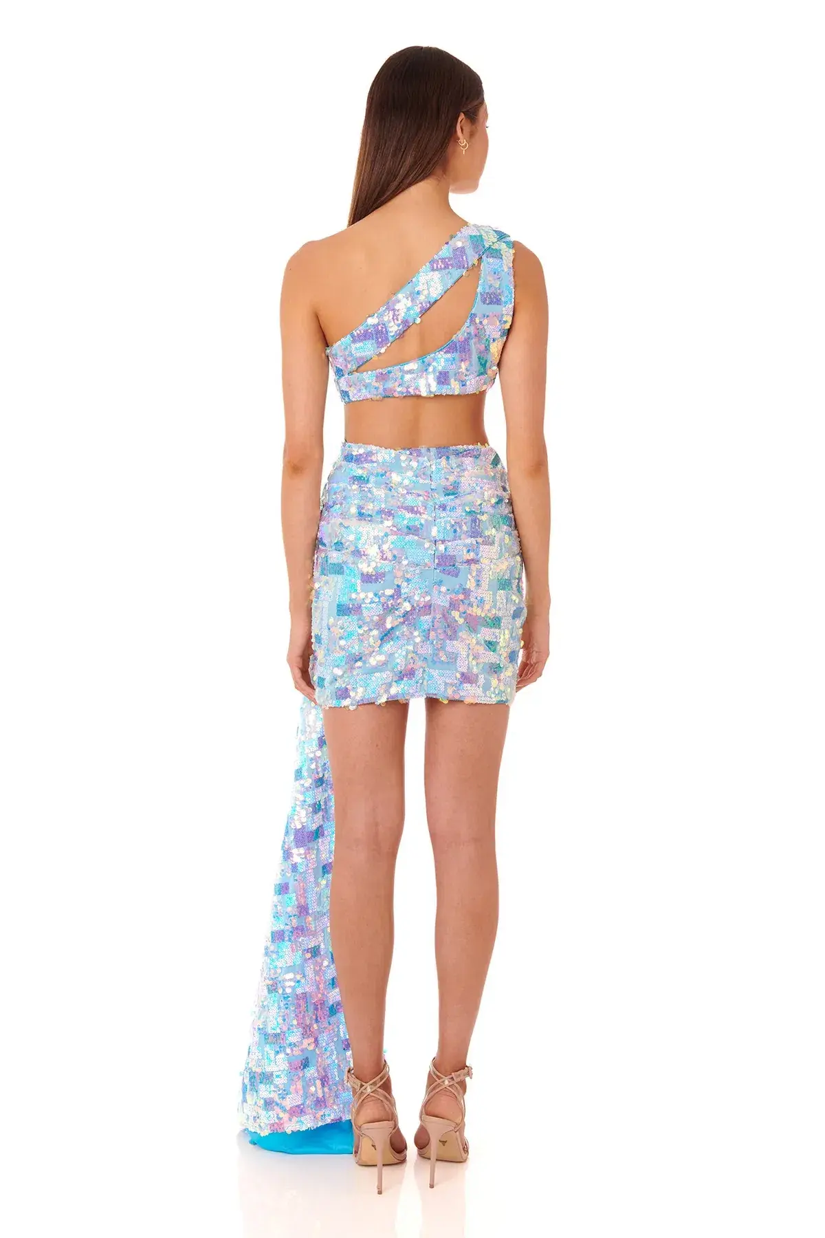 Eliya the Label Astrid Dress Blue Sequin Size M / Au 10 - Image 3