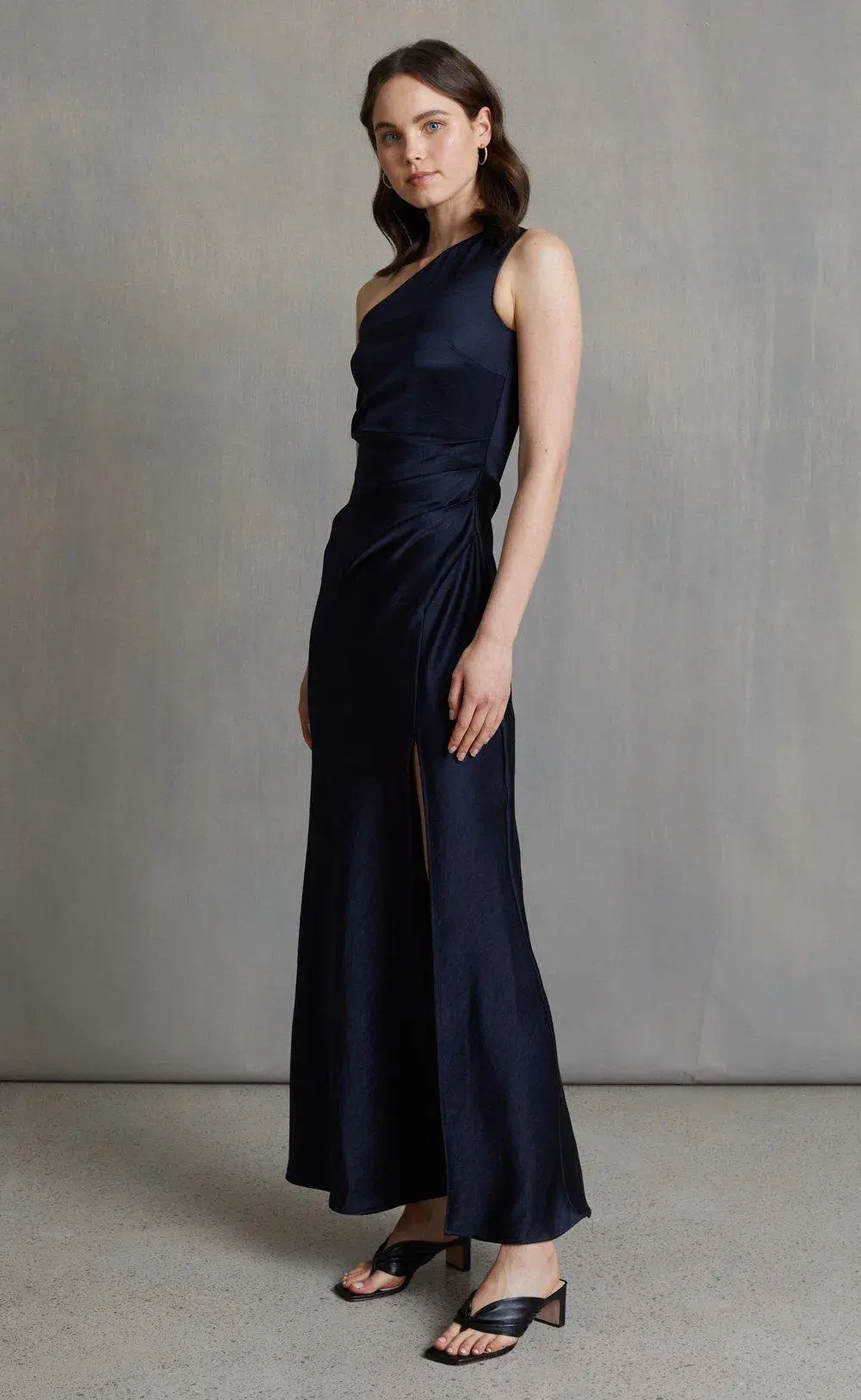 Bec & Bridge The Dreamer Asym Dress in Ink Navy Size 10 - Image 2