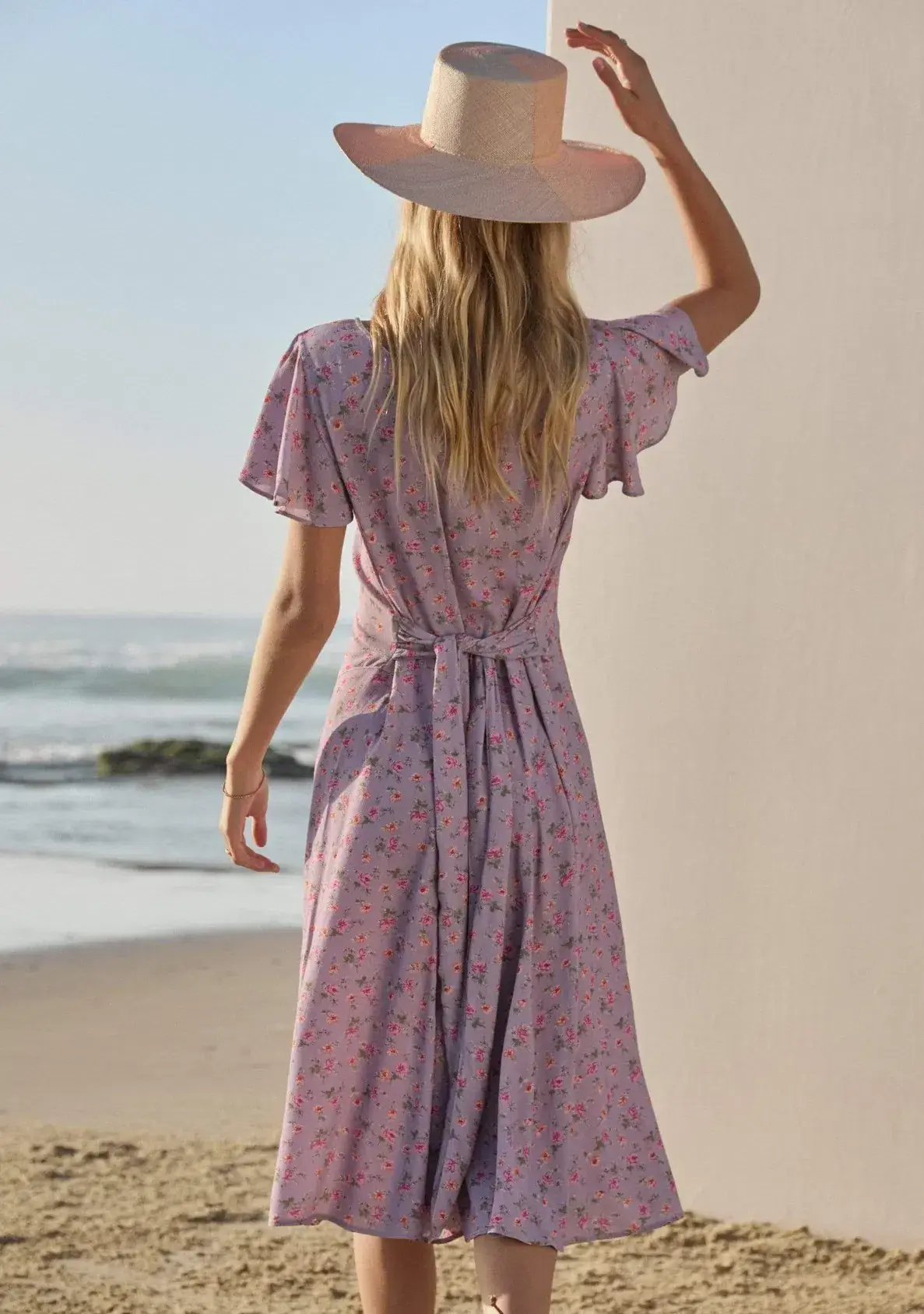 Auguste The Label Eloise Biscot Midi Dress Lavender Size 16 - Image 3