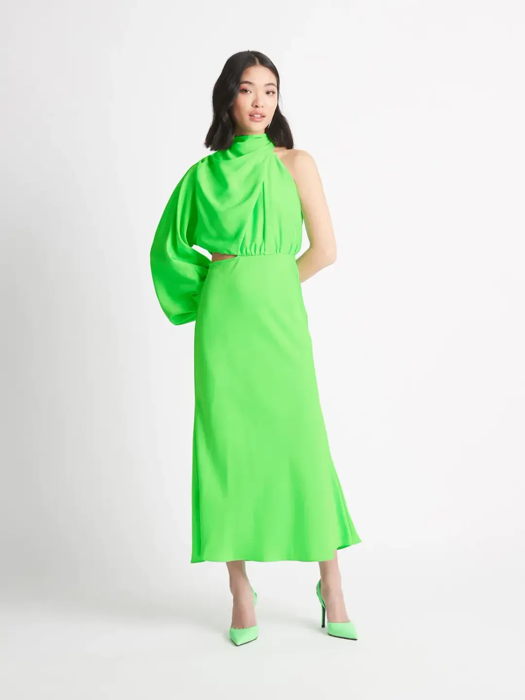 Sheike Olivia Maxi Dress Green Size 8 for rent on The Volte - main image