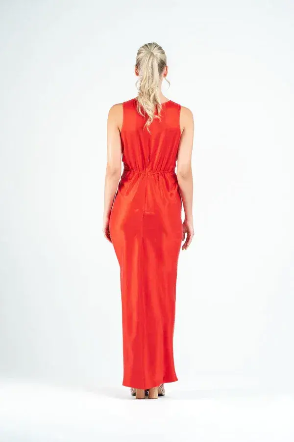 One Fell Swoop Gaia Maxi Dress Rosso Size 12 - Image 3