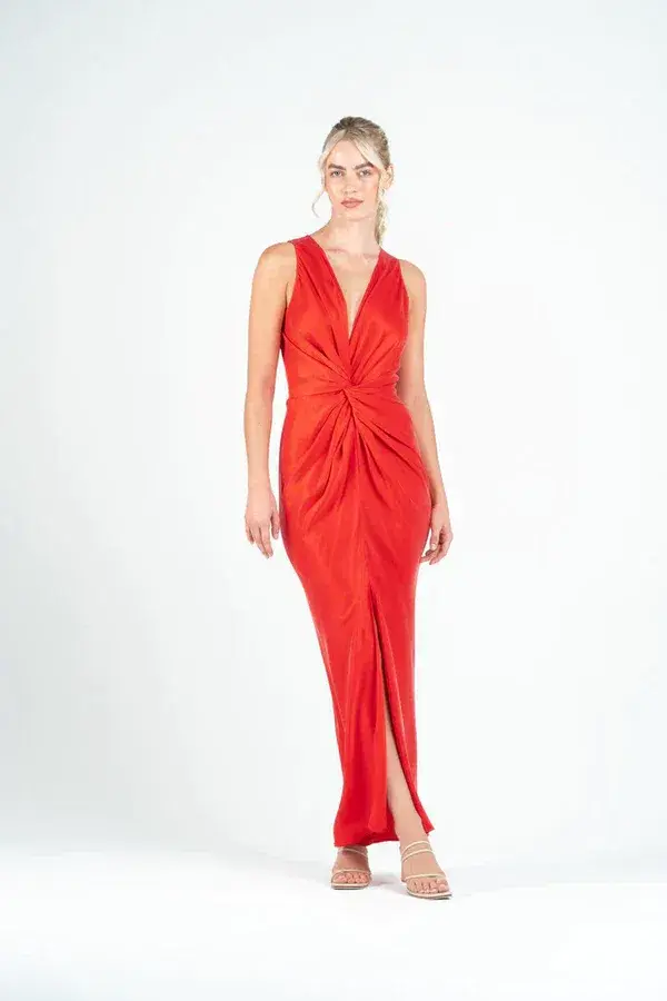 One Fell Swoop Gaia Maxi Dress Rosso Size 12 - Image 1