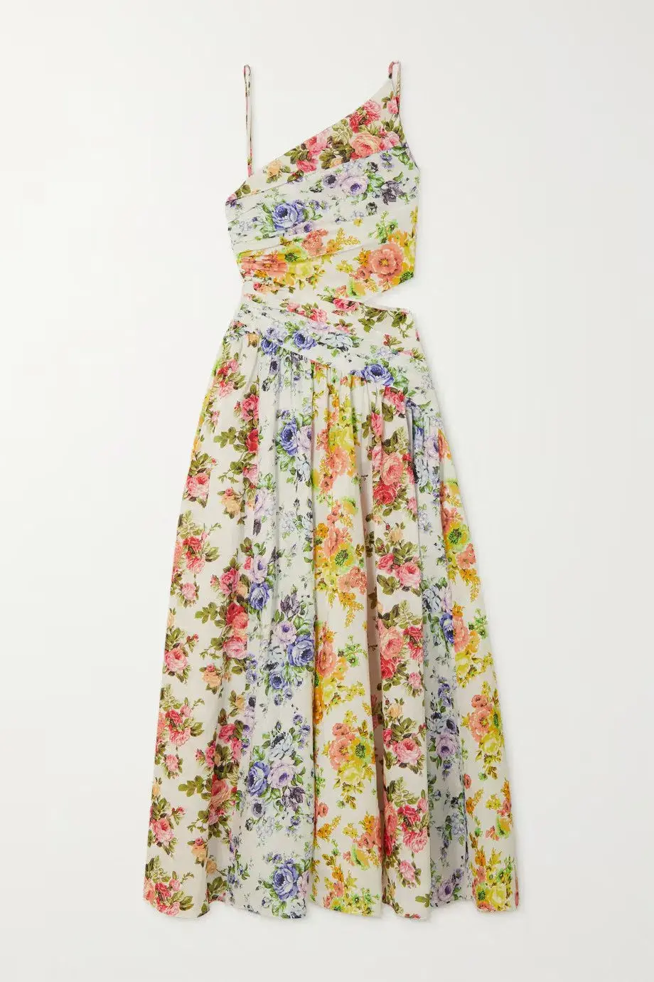 Zimmermann Net Sustain Asymmetric Open Back Floral Print Size 1 / Au 10 - Image 3