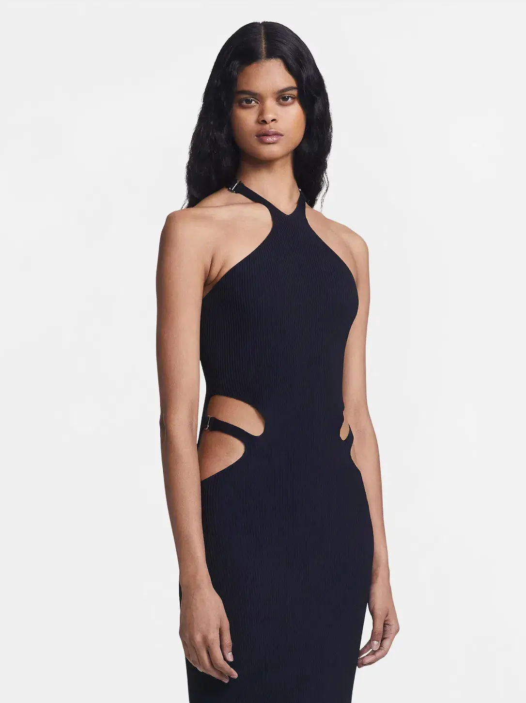 Dion Lee Lustrate Fork Dress Black Size S/ Au 8 - Image 2