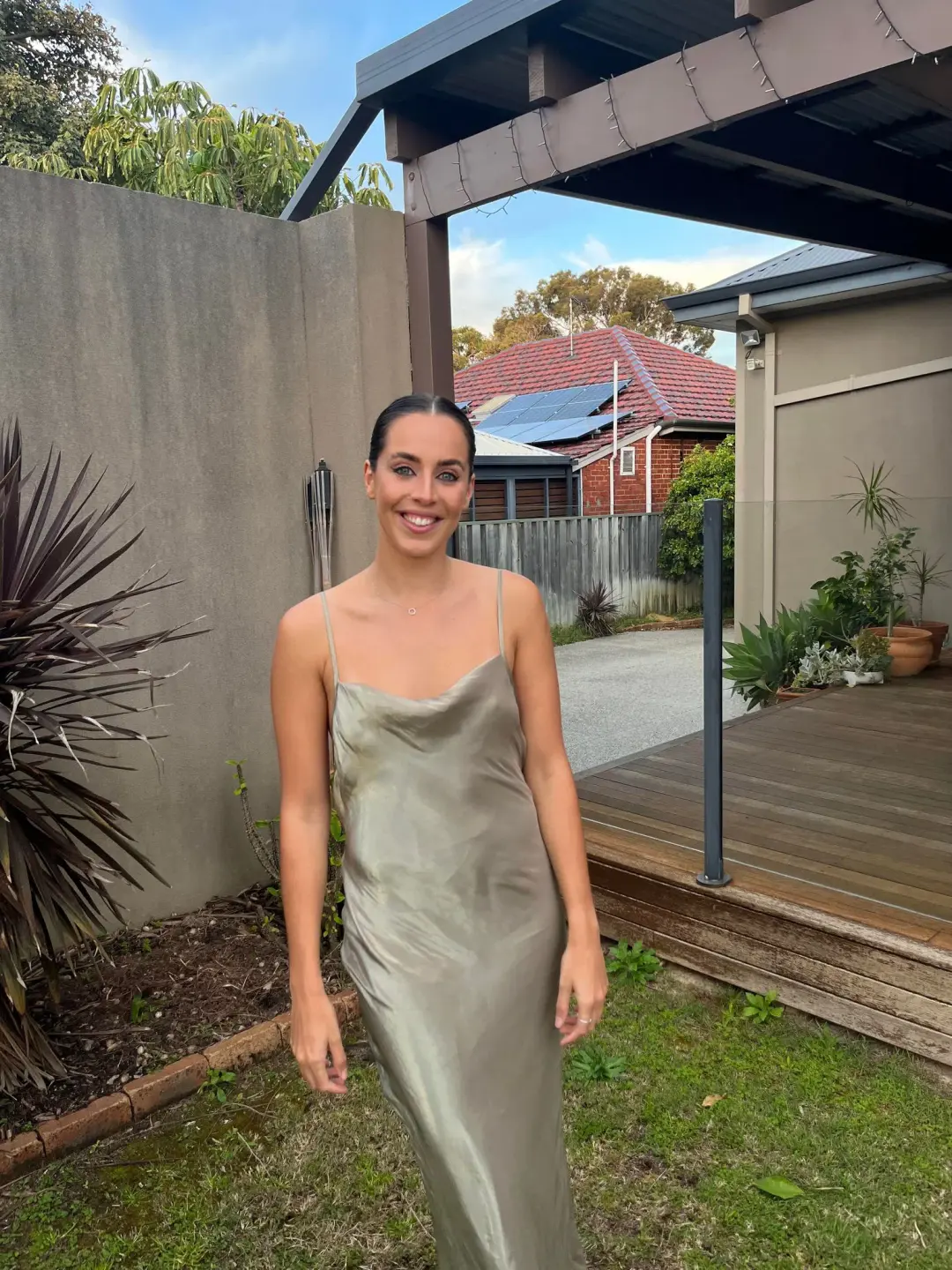 Bec & Bridge Fleur Maxi Dress Silver Size S / AU 8 for rent on The Volte - main image