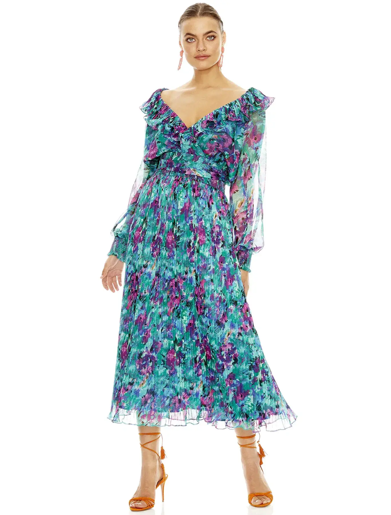 Talulah Barcelona Midi Dress Print Size L/ Au 14 - Image 1
