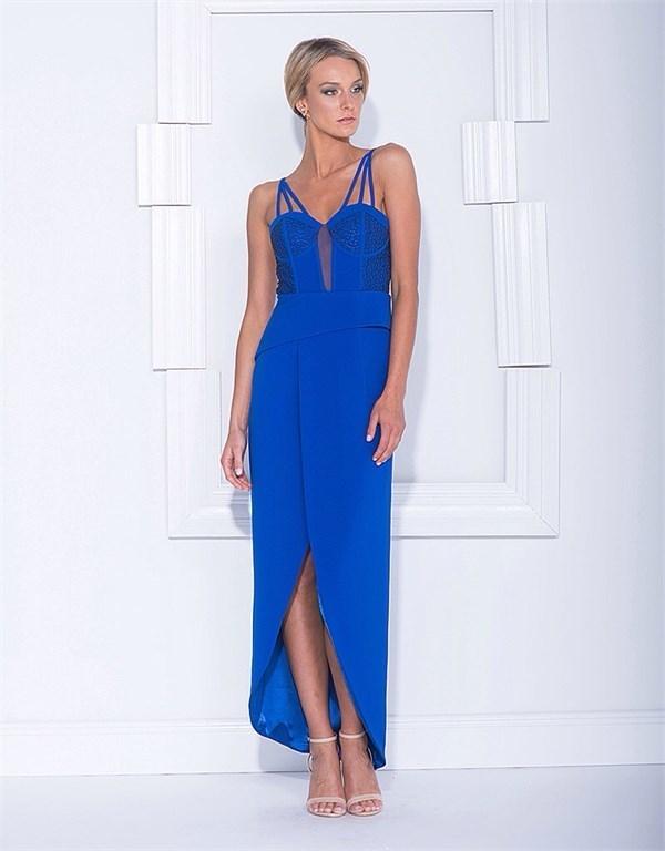 Bariano Blue Formal Gown for rent on The Volte - main image