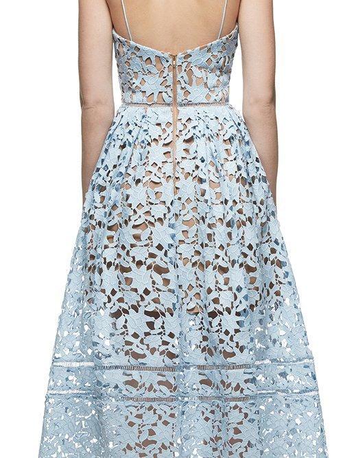 SELF-PORTRAIT blue Azaelea Dress size 10 for rent on The Volte - main image