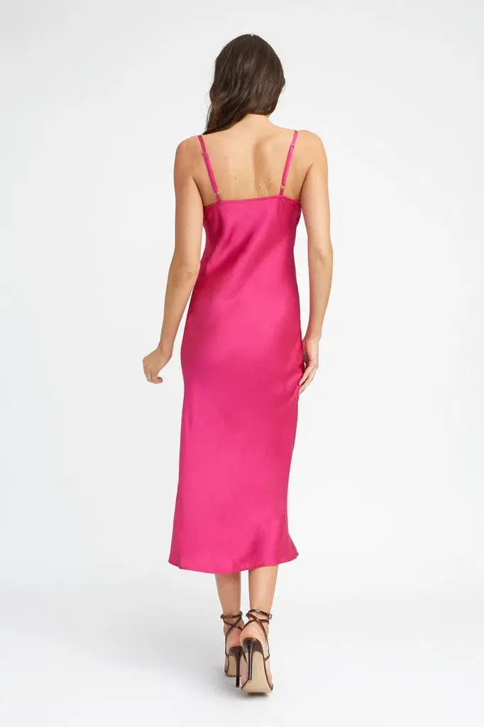 Kookai Cosmo Slip Dress Pink Size 10 - Image 3