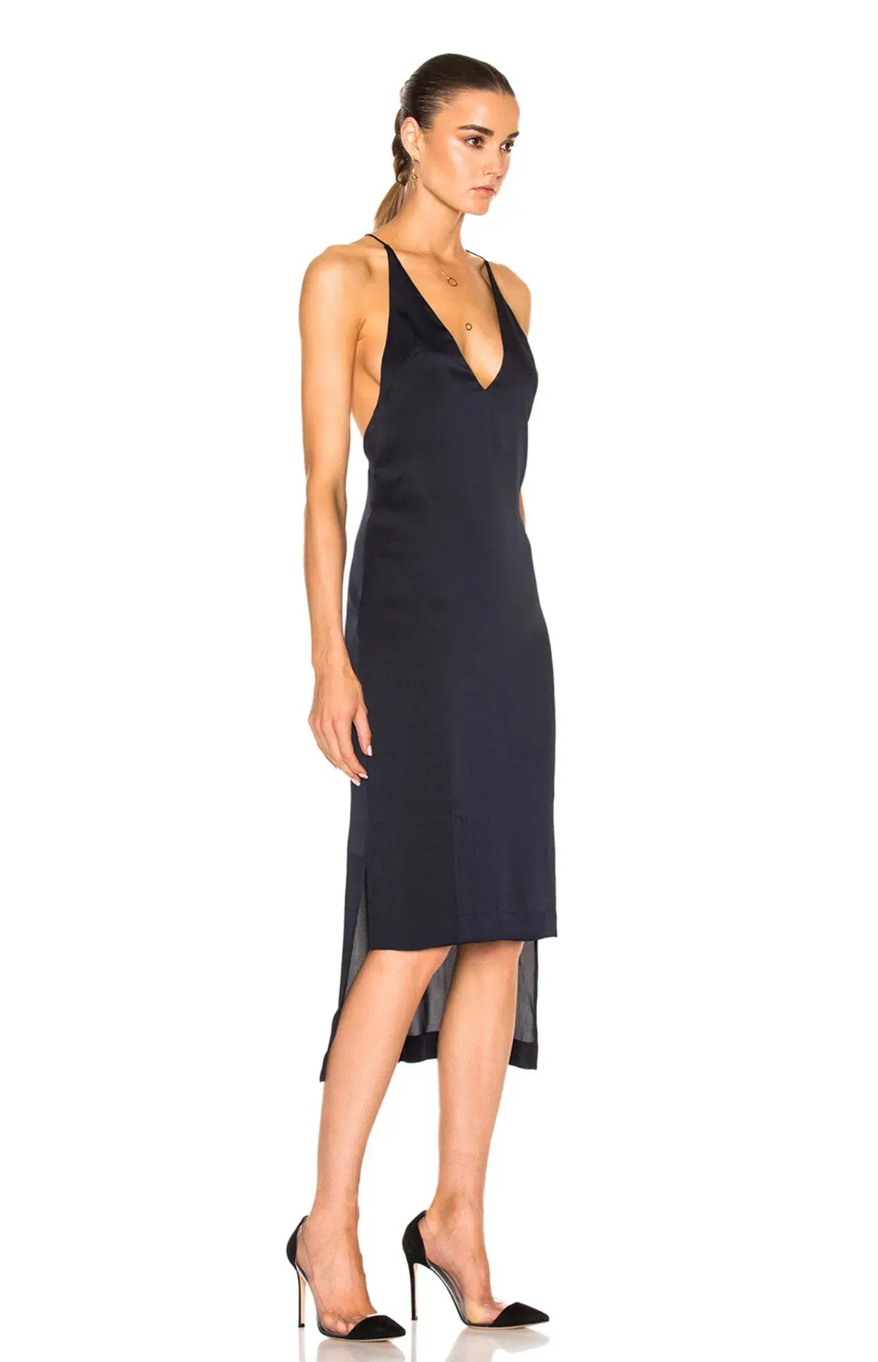 Dion Lee Fine Line Dress Black Size 12 - Image 3