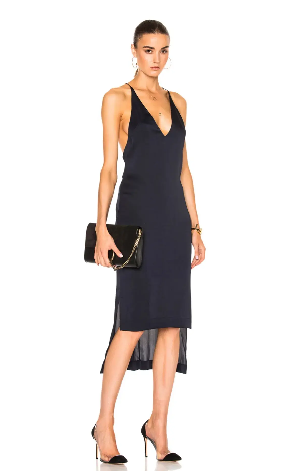 Dion Lee Fine Line Dress Black Size 12 - Image 1