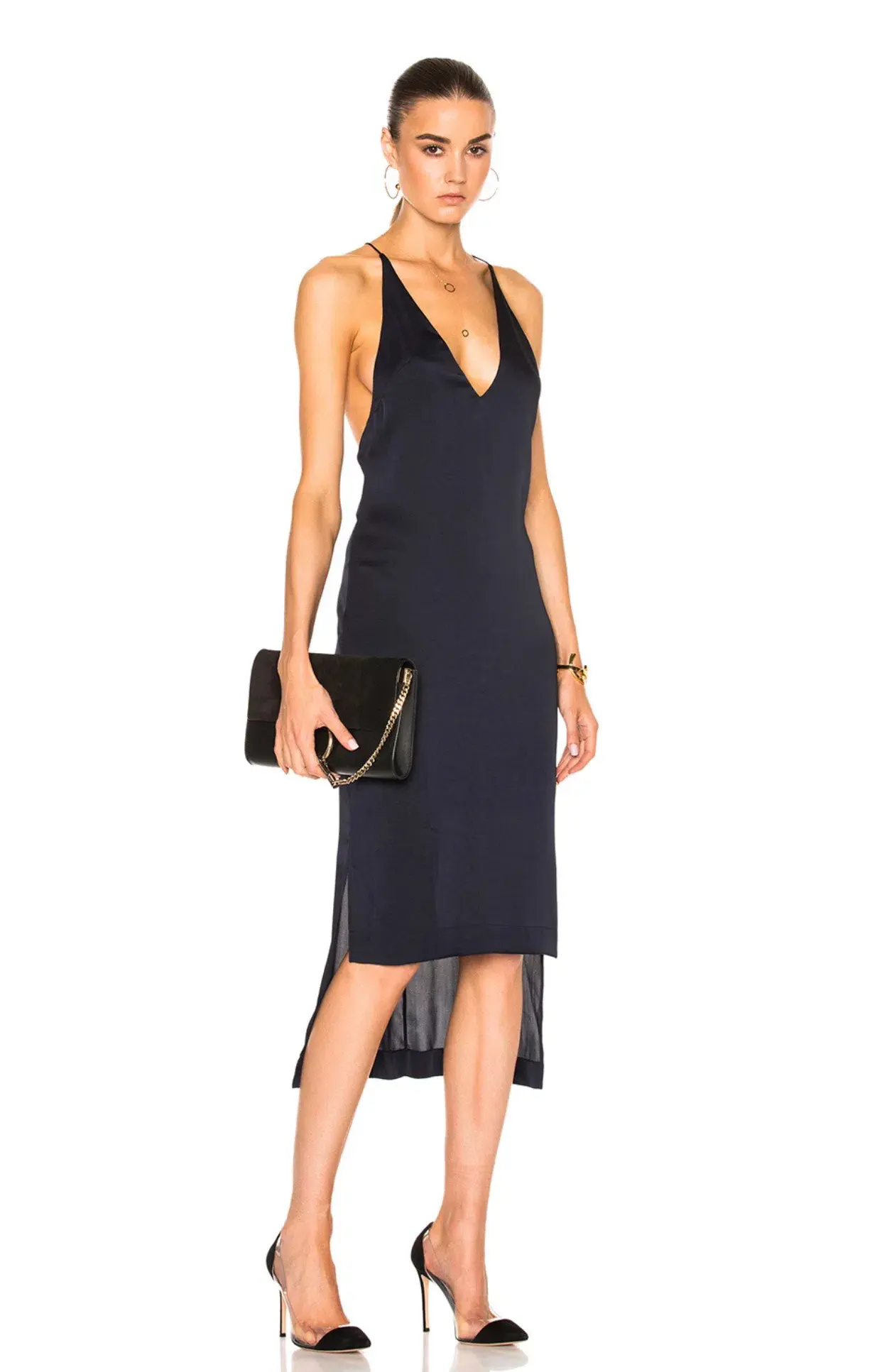 Dion Lee Fine Line Dress Black Size 12 - Image 1