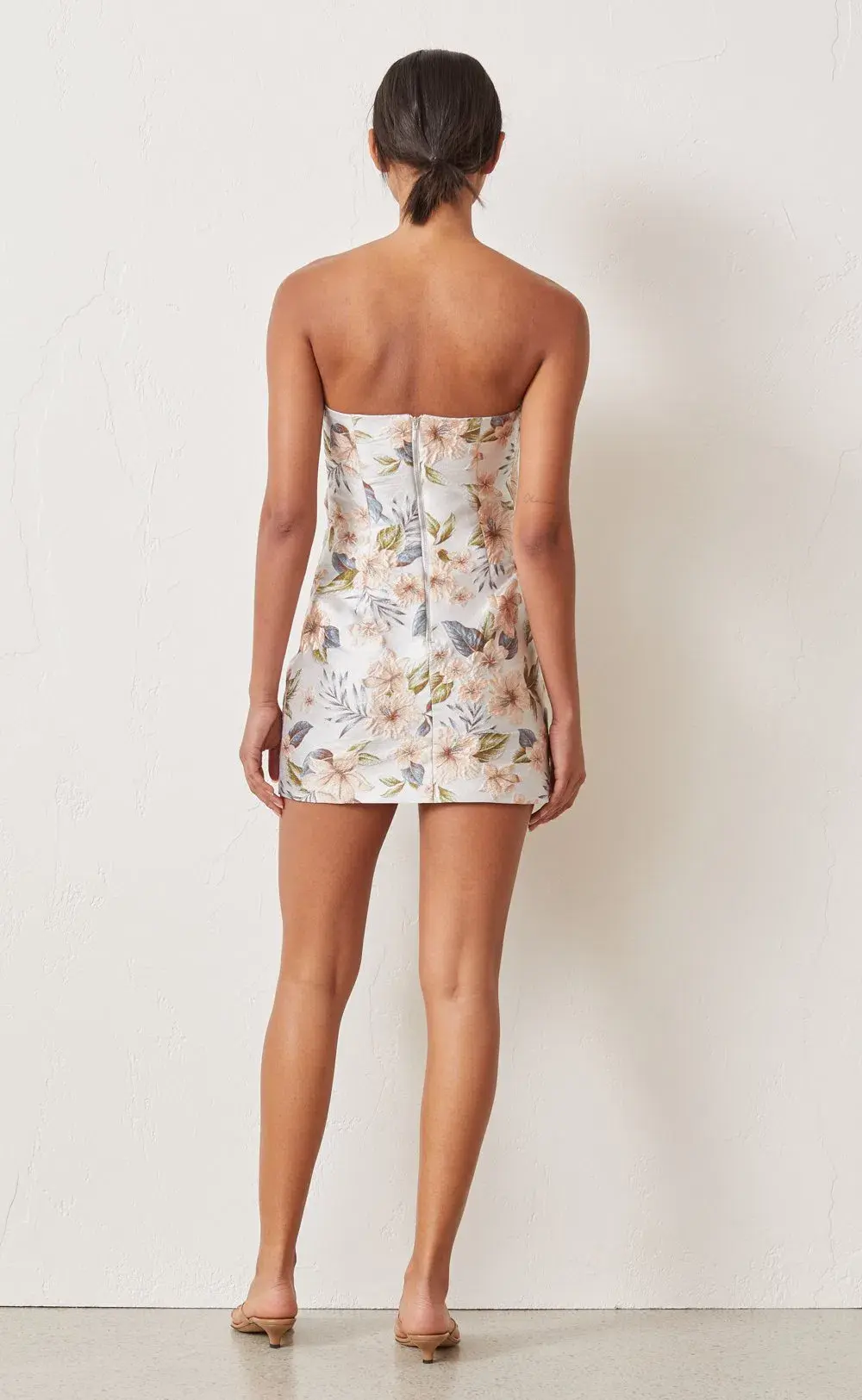 Bec & Bridge Fleurette Jacquard Mini Dress Print Size 10 - Image 4