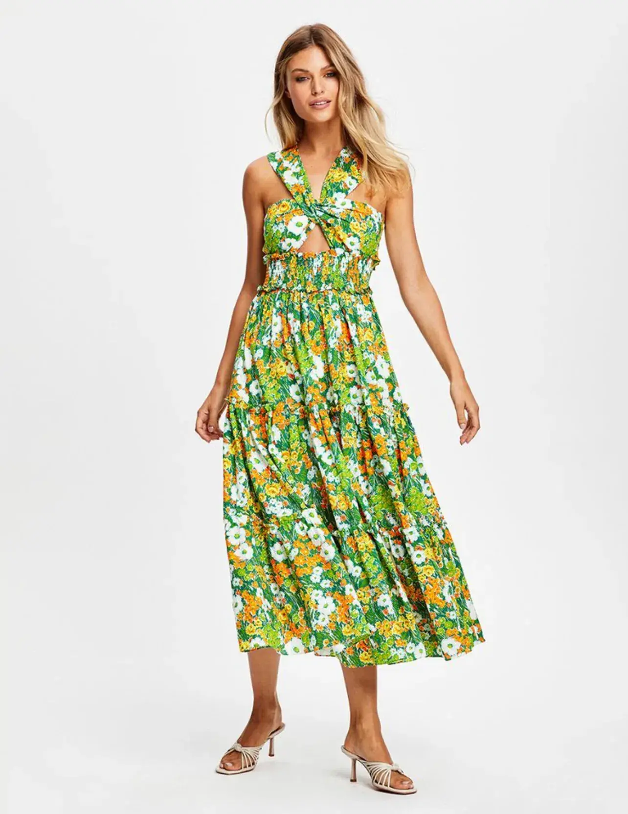 Alice Mccall California Sun Midi Dress Green Size 8 - Image 1