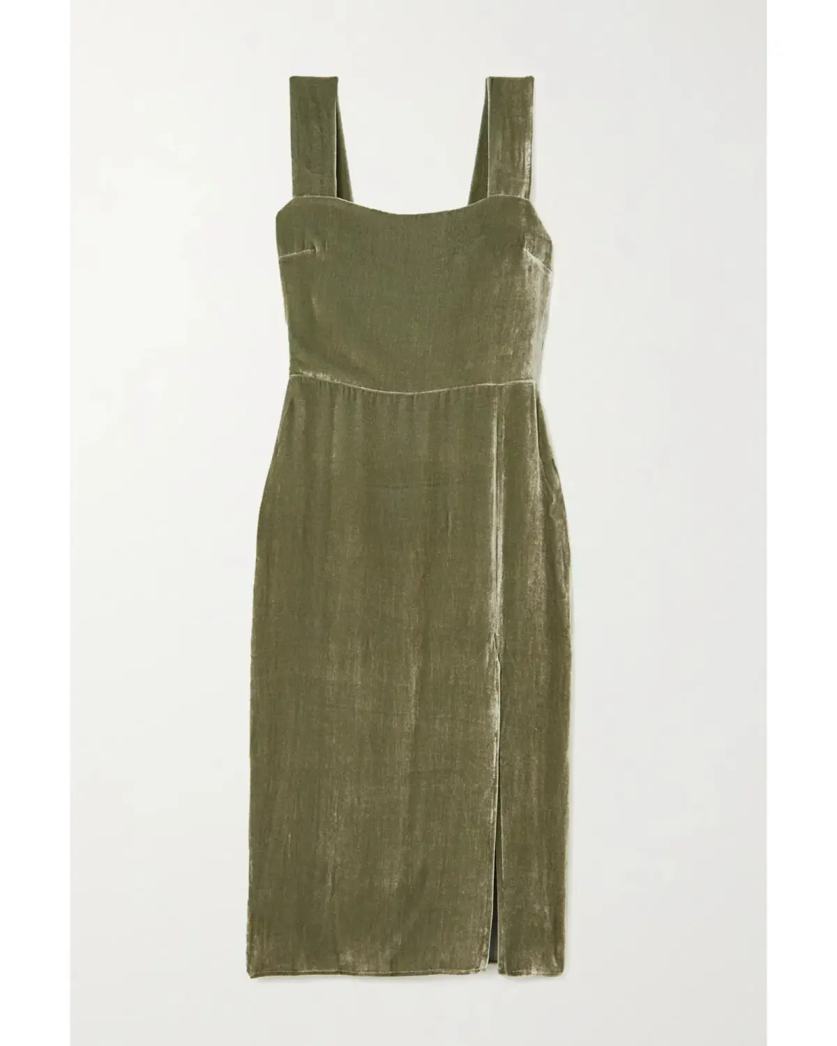 Reformation Velvet Midi Dress Artichoke Size AU 4  - Image 3