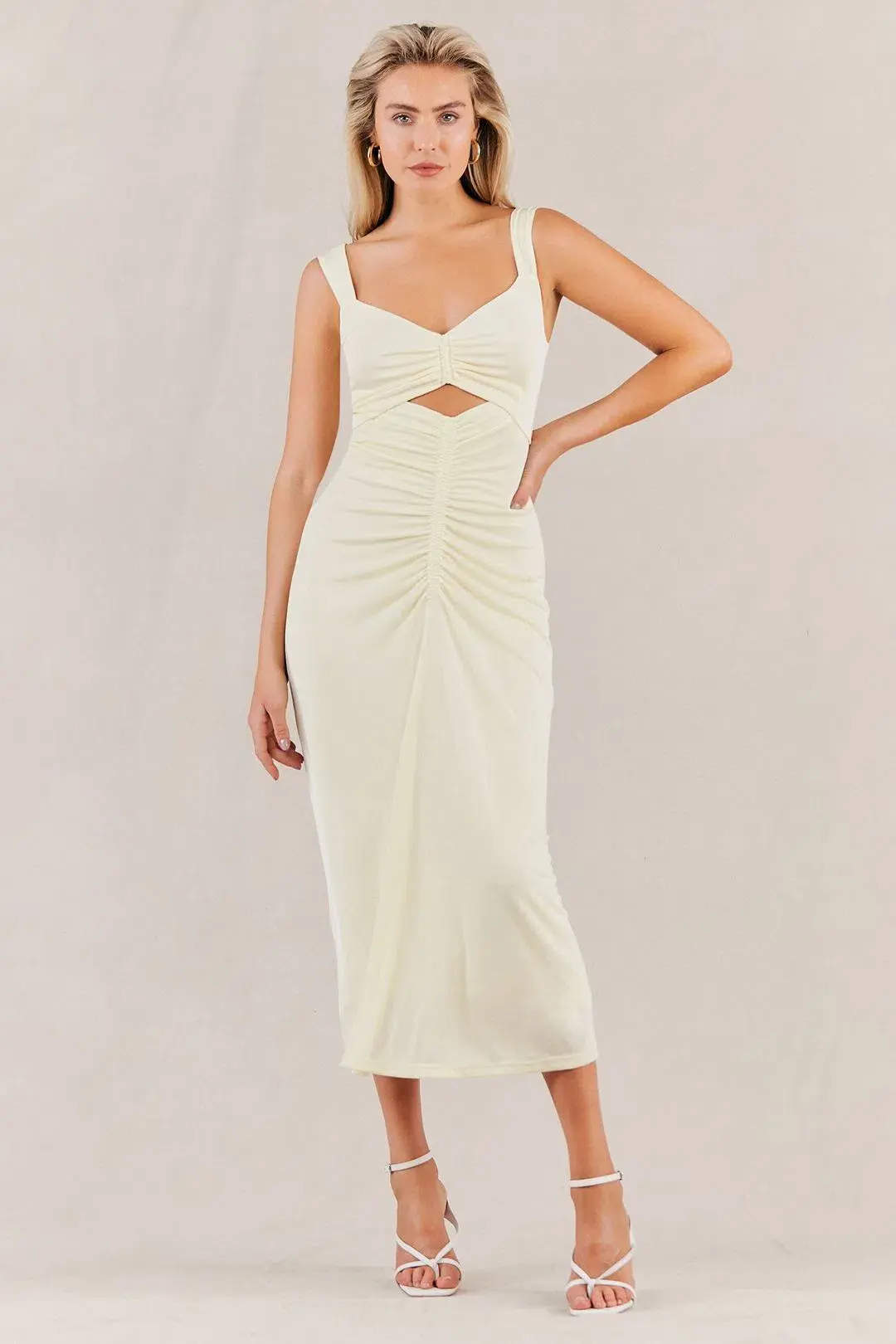 Misha Dolores Dress Butter Yellow Size 6 - Image 1