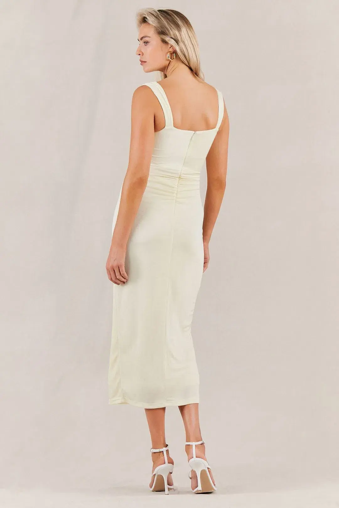 Misha Dolores Dress Butter Yellow Size 6 - Image 3