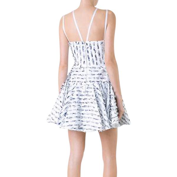 Alex Perry Blue Avery Dress White Size 8  - Image 3