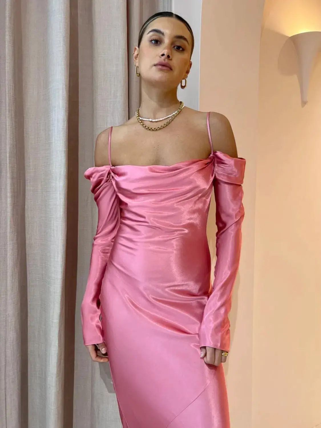 Issy Sereia Dress in Kiss Pink Size 8 - Image 3