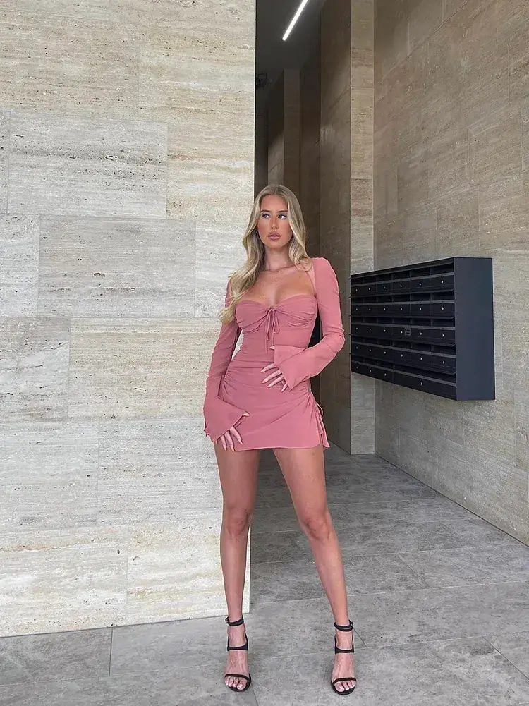 House of CB Baby Mini Dress Pink Size M / Au 10 - Image 6