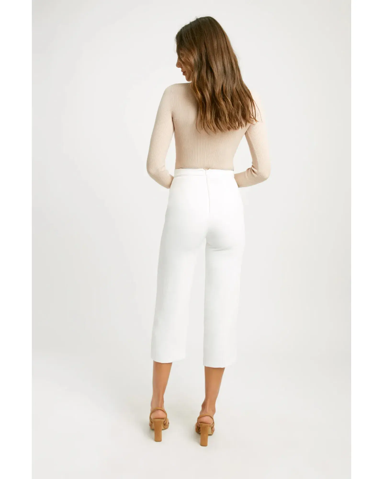 Kookai Oyster Pants White Size AU 8 - Image 3