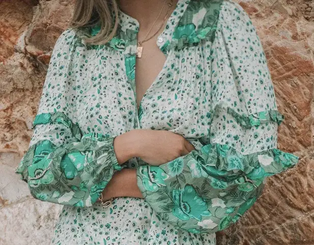 Spell & The Gypsy 'Unicorn Tears' Maxi Dress Green Size 8 - Image 2