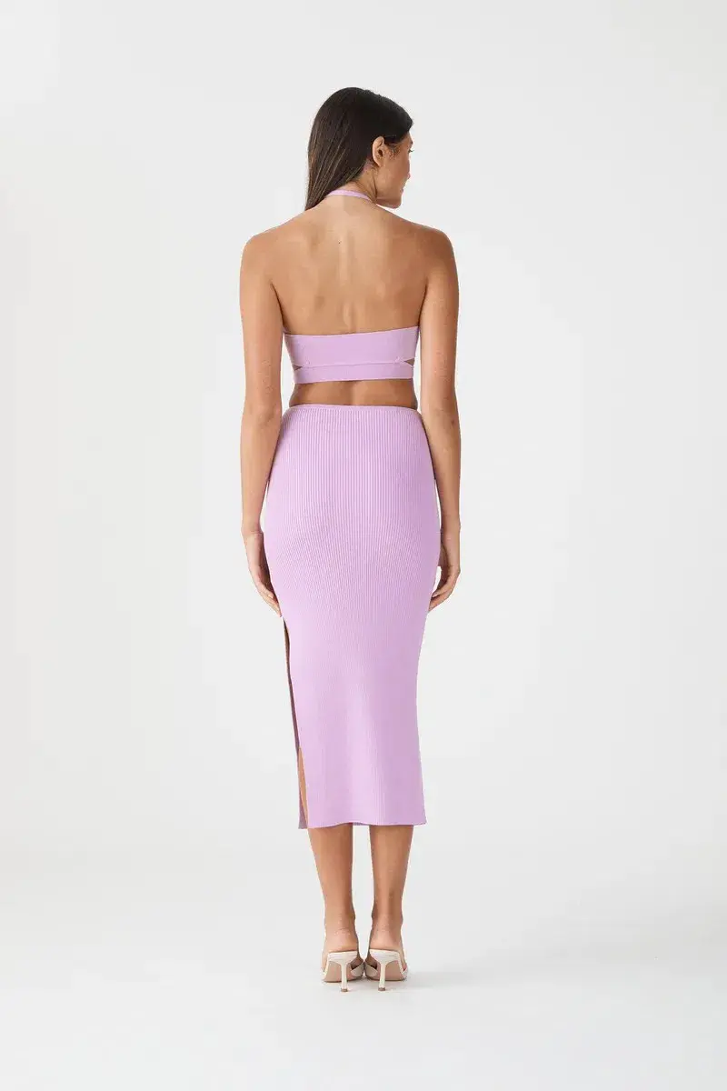 San Sloane Pearce Midi Dress Purple Size XS/ Au 6 - Image 3
