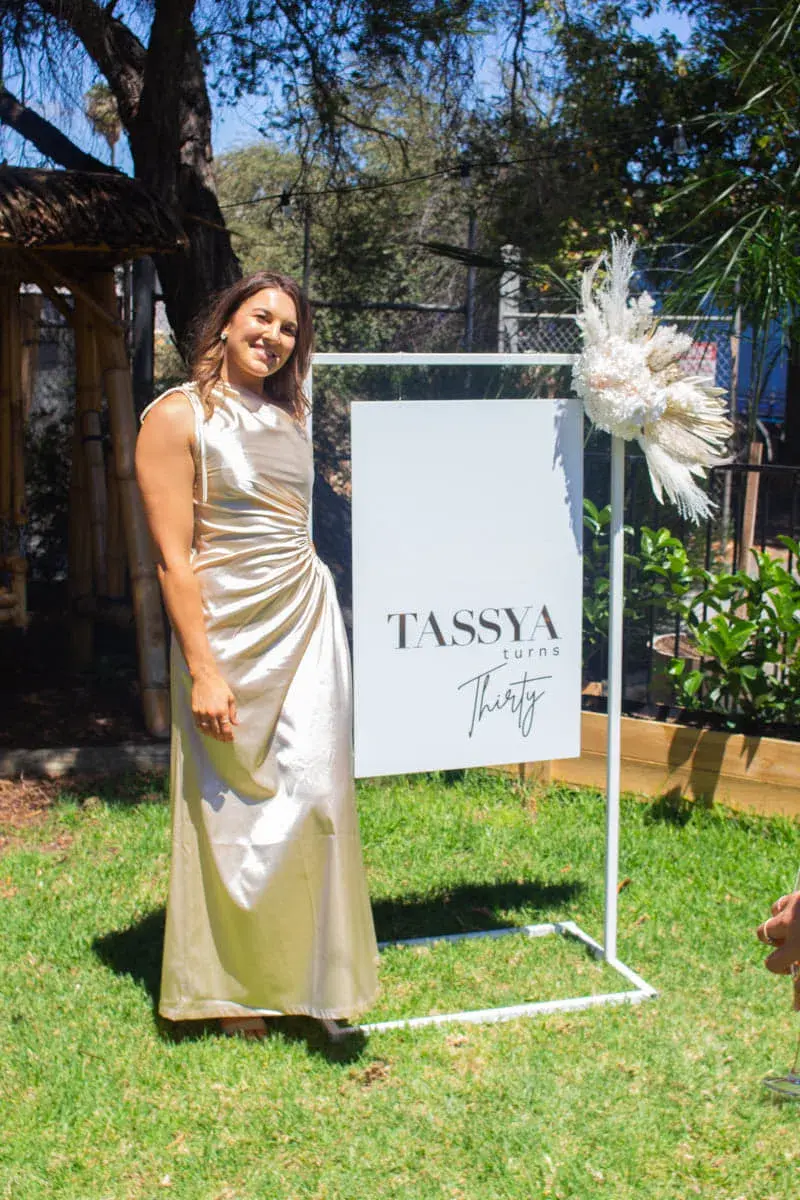 Sonya Moda Nour Ocean Pearl Dress in Gold Size 12 - Image 5