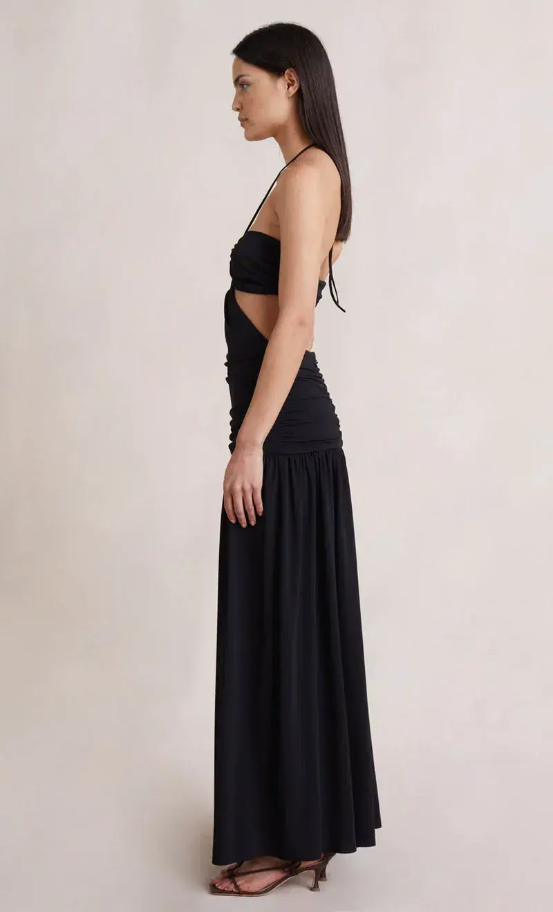 Bec & Bridge Adaline Cut Out Maxi Dress Black Size 8 - Image 2