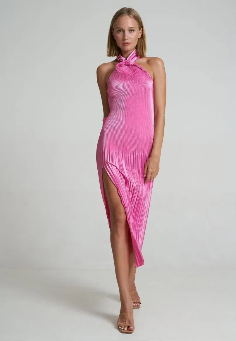 L'Idee Soiree Klum Gown in Hot Pink Size 10 - Image 2