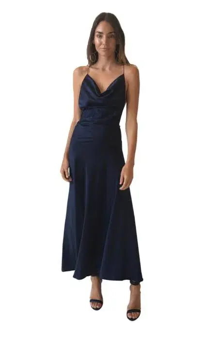 One Fell Swoop Monika Slip Dress Navy Size 6 - Image 1