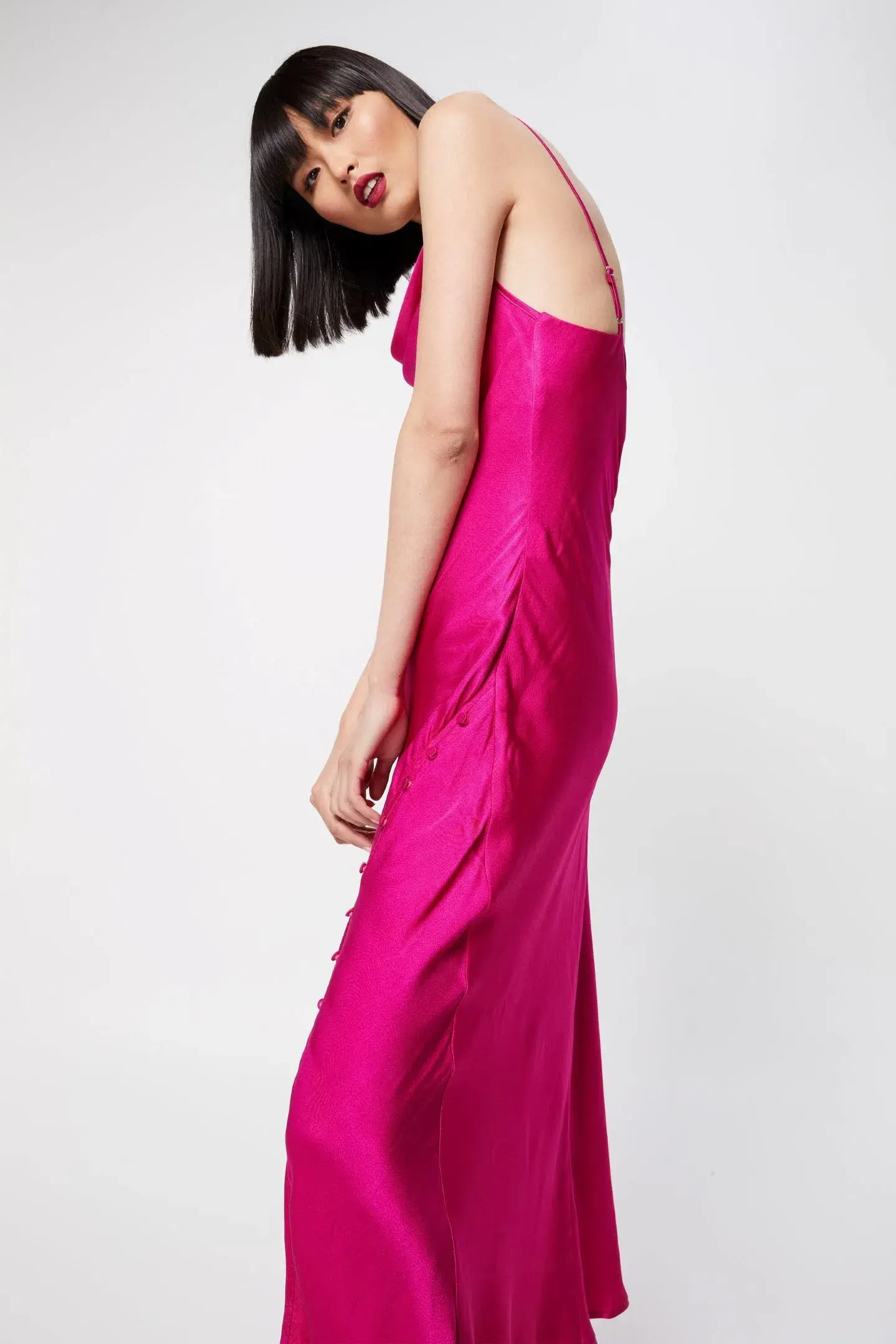 Mossman Electric Paradise Maxi Dress Fuchsia Size 10 - Image 2