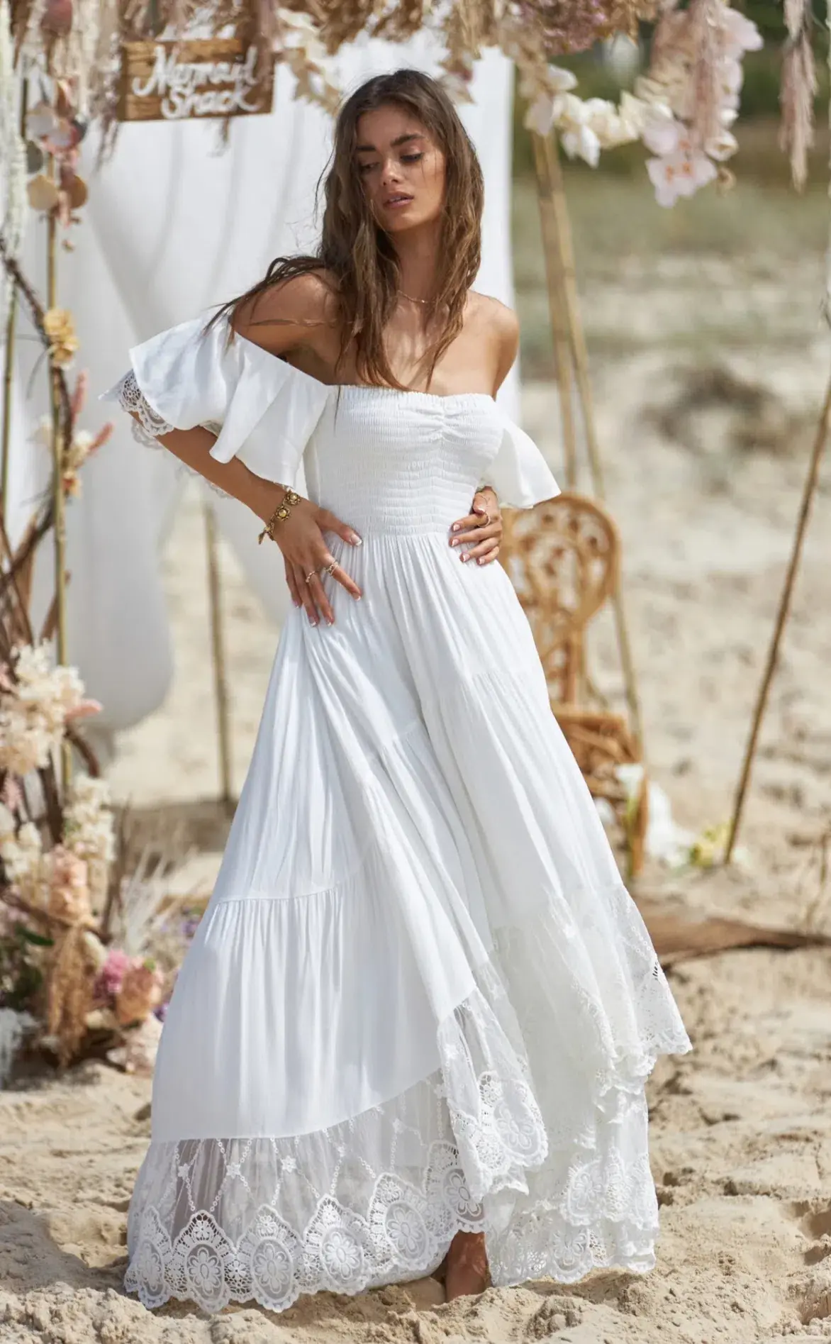 Coven & Co Folklore Gown Natural White Size M  - Image 7
