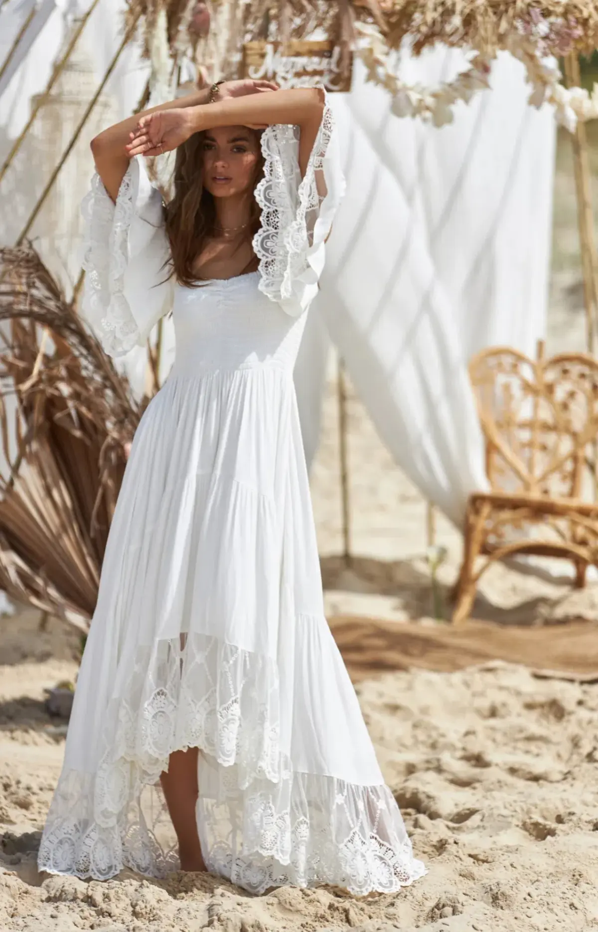 Coven & Co Folklore Gown Natural White Size M  - Image 3