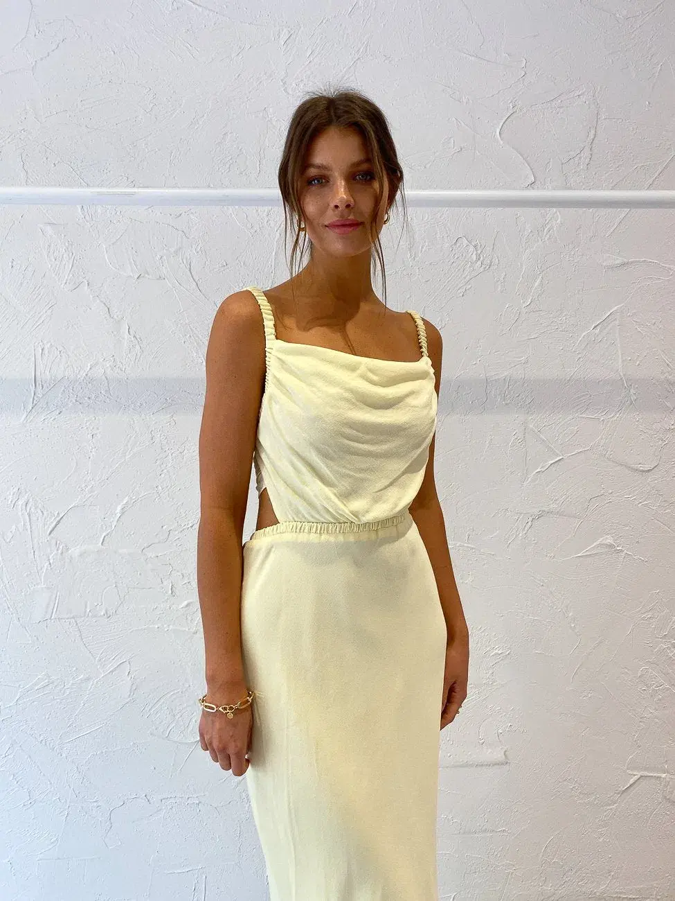 Bec & Bridge Mala Maxi Dress Butter Size 8 for rent on The Volte - main image