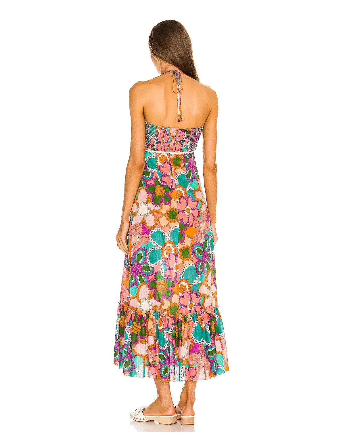 Zimmermann Lola Frill Picnic Dress Purple Floral Size 1 / Au 10 - Image 3