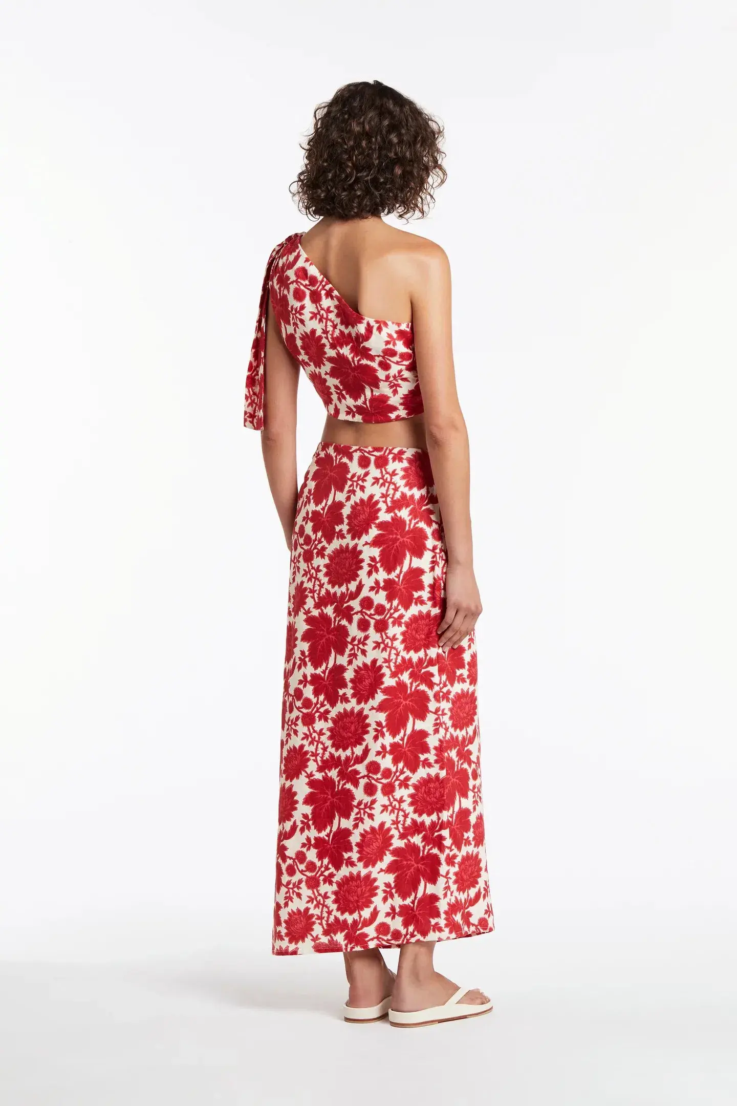 Sir the Label Cinta Tie Crop Top and Skirt Set Print Size 8 - Image 2