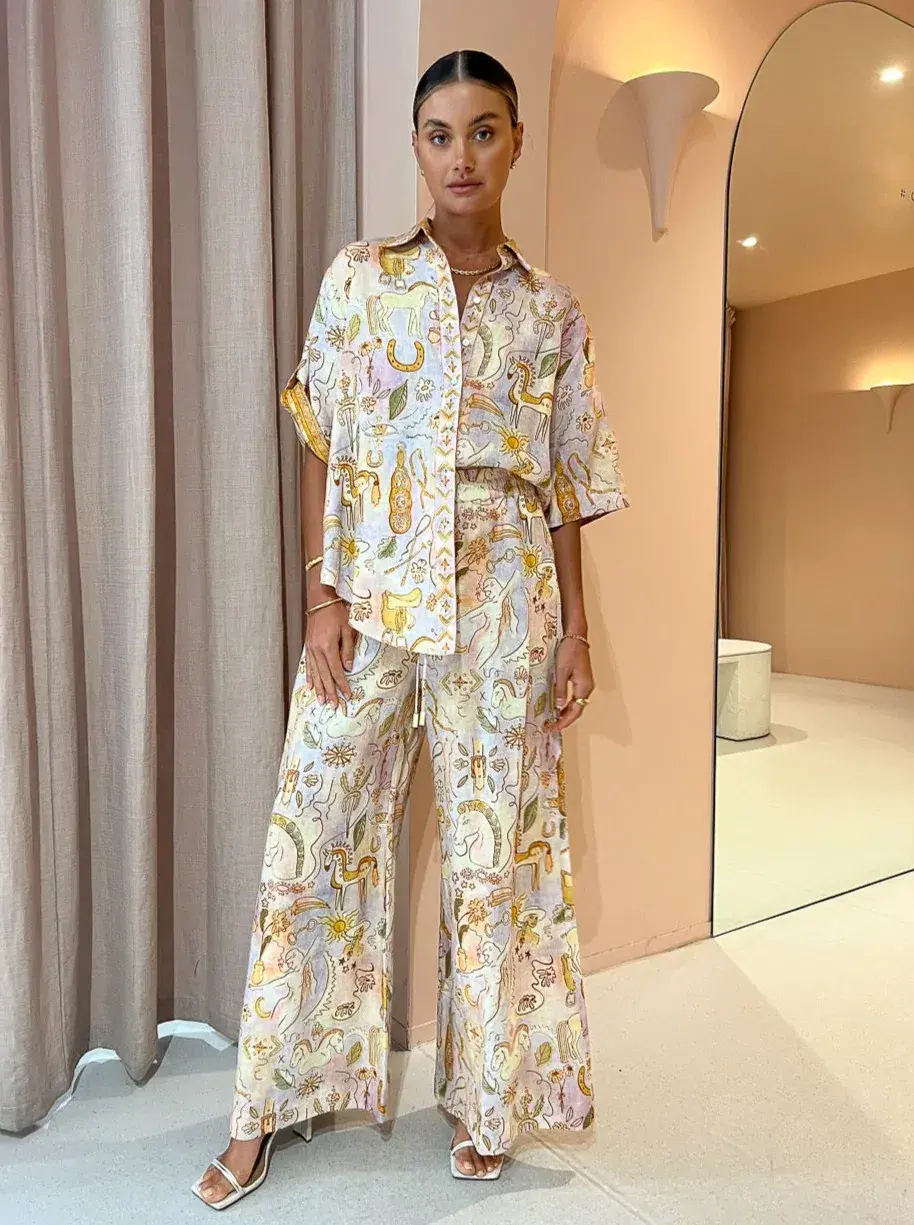 Alemais Solitaire Pants and Shirt Set Print Size 10 - Image 1