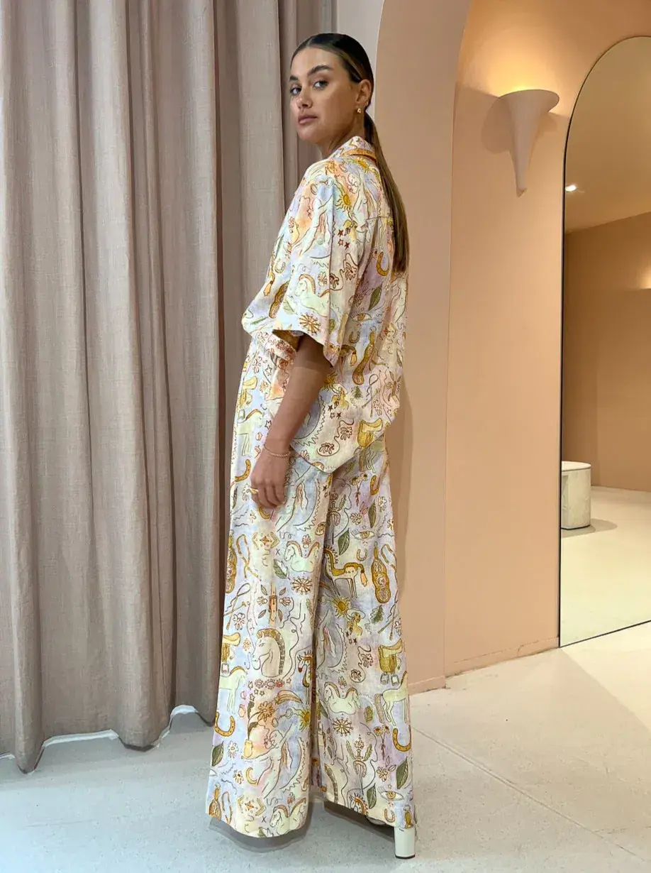Alemais Solitaire Pants and Shirt Set Print Size 10 - Image 2