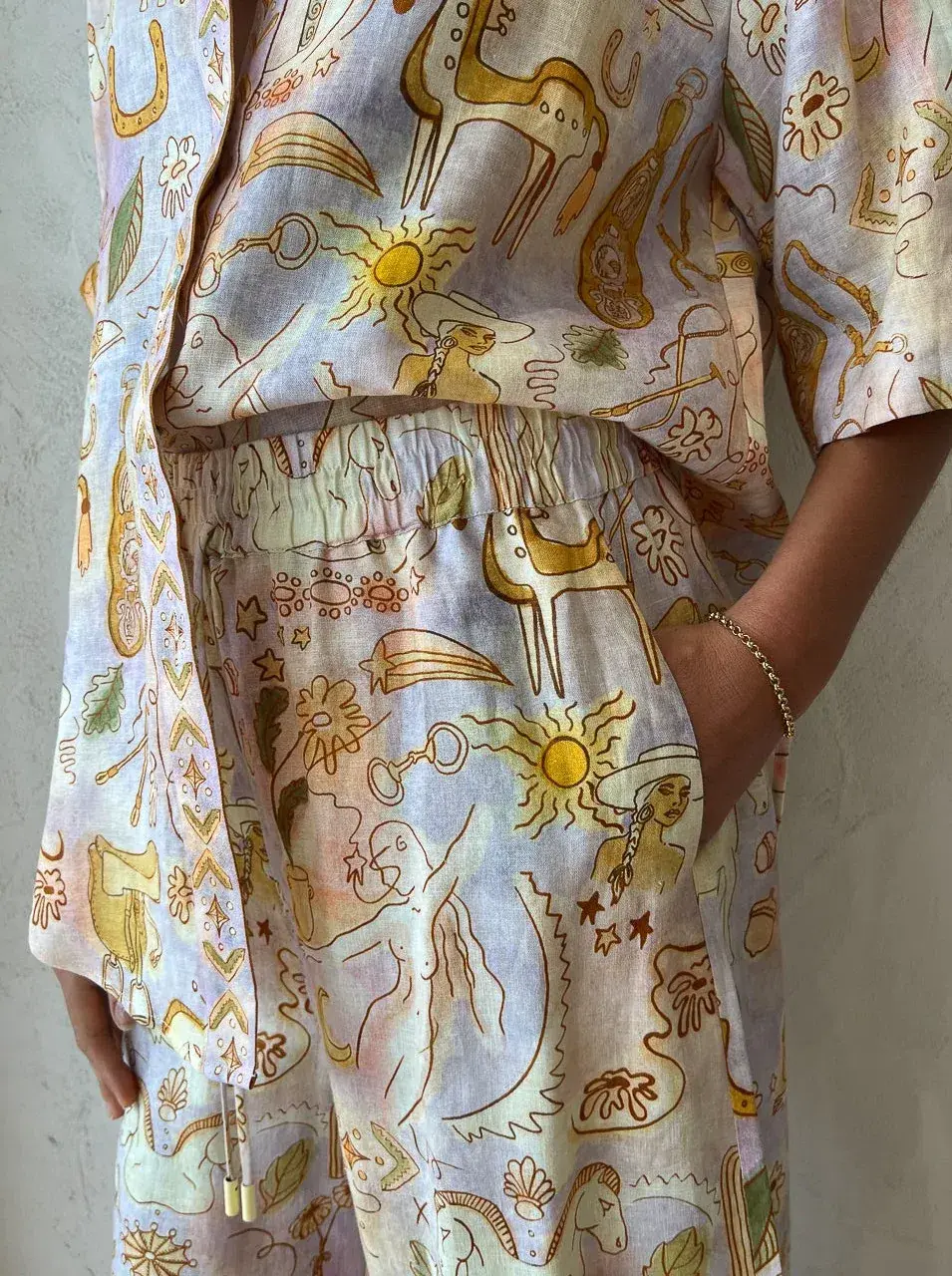 Alemais Solitaire Pants and Shirt Set Print Size 10 - Image 3