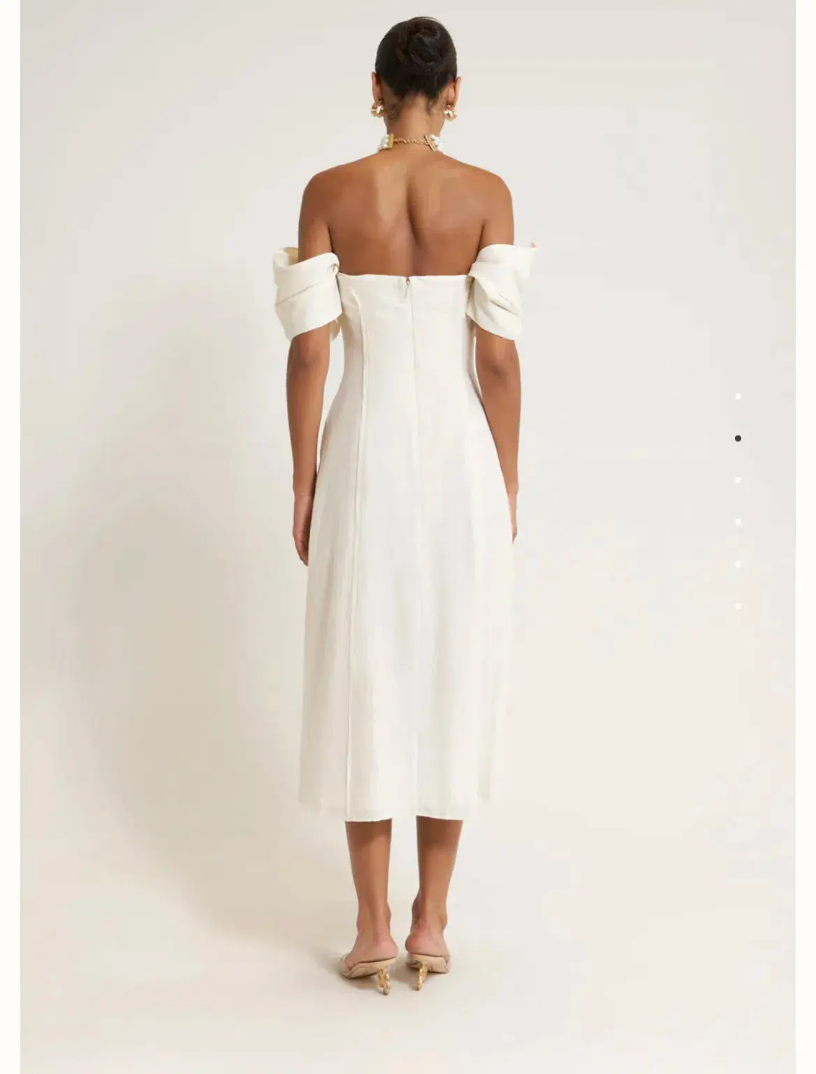 Cult Gaia Muna Dress Off White Size 12 - Image 3