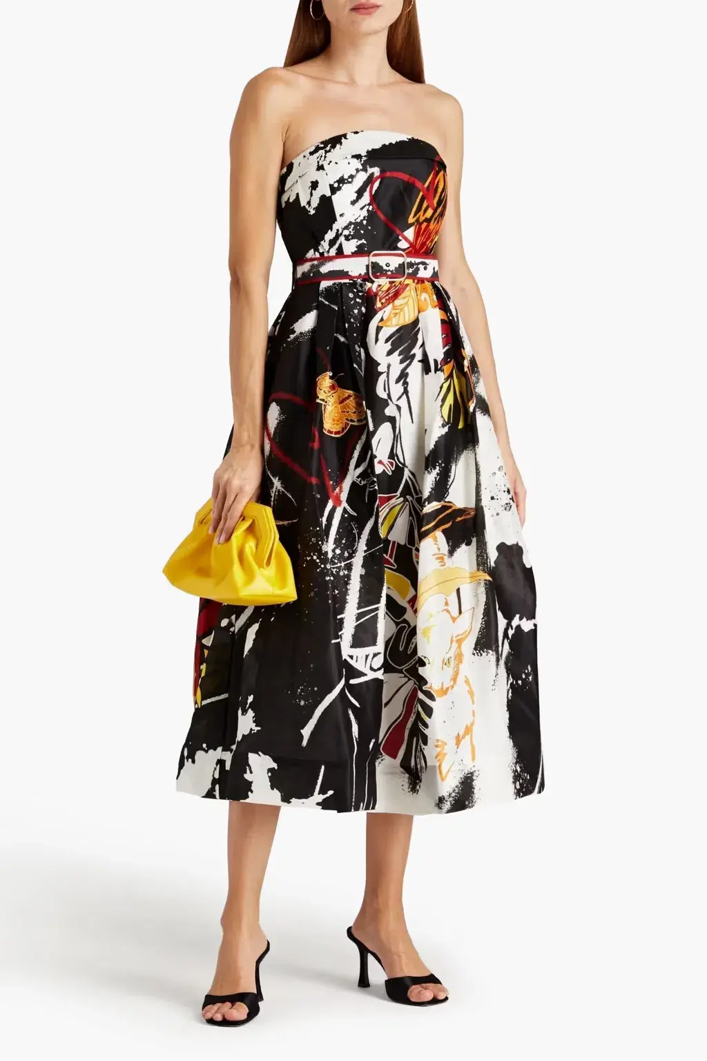 Leo and Lin Frida Bustier Dress Print Dress Size 10       for rent on The Volte - main image