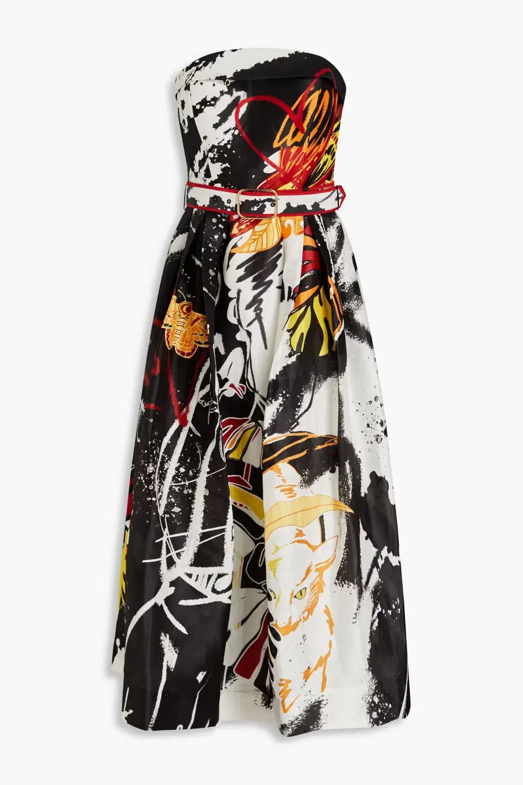 Leo and Lin Frida Bustier Dress Print Dress Size 10       for rent on The Volte - main image