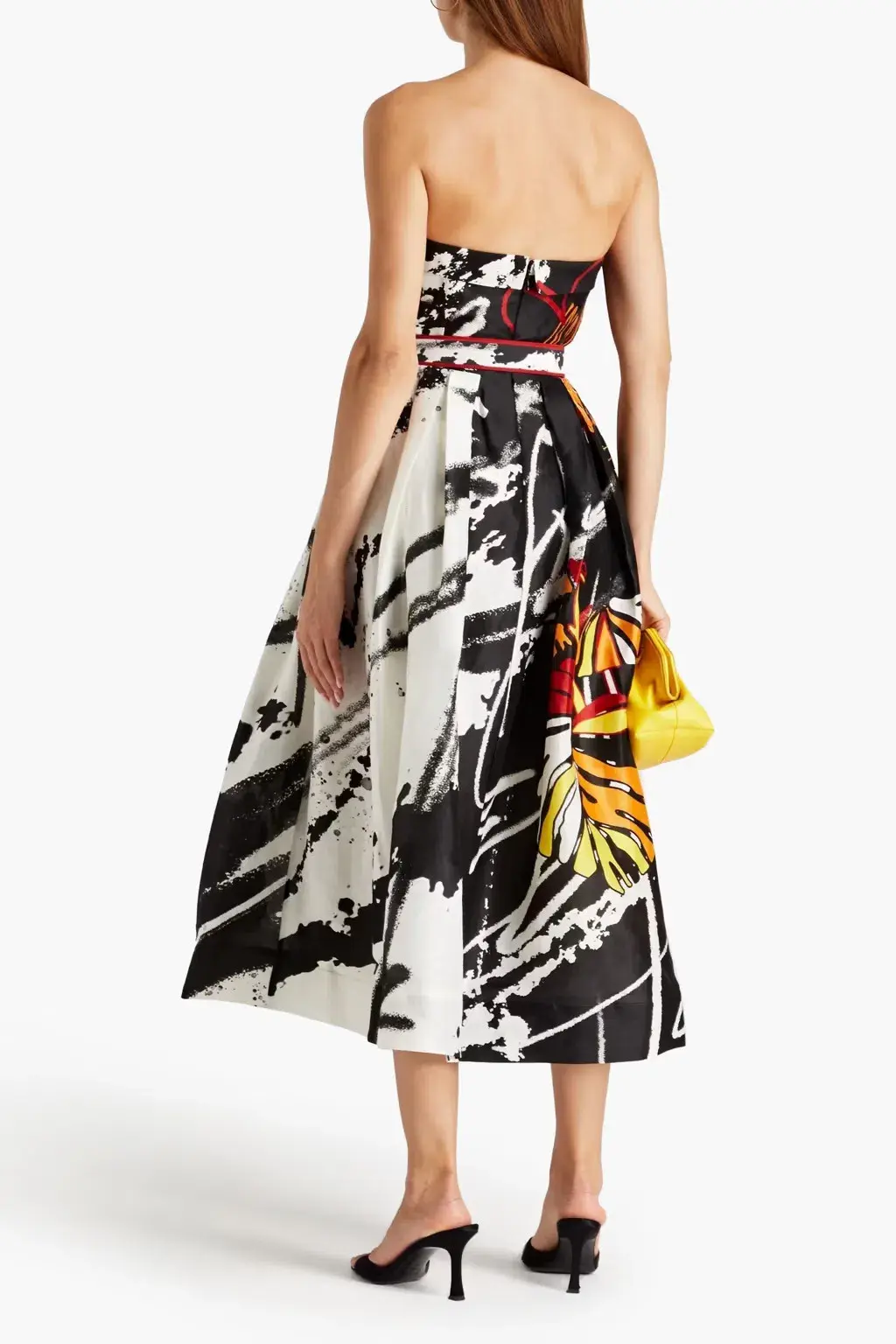Leo and Lin Frida Bustier Dress Print Dress Size 10       for rent on The Volte - main image