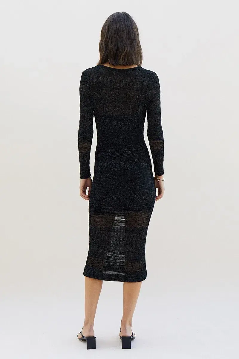 Suboo Harper Knit Kaftan Black Size 6/XS - Image 3