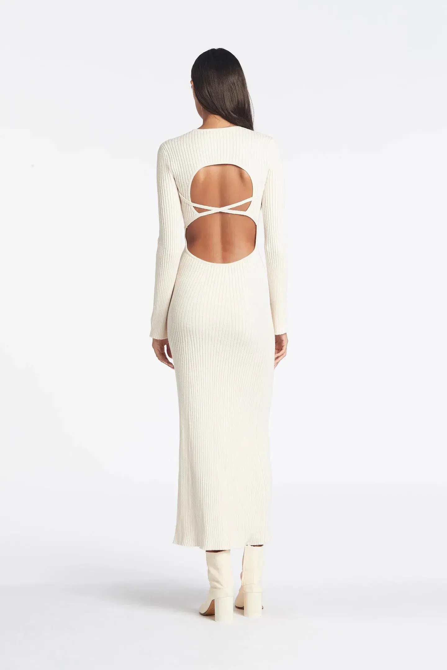 Sir The Label Enes Open Back Dress Cream Size 0 / Au 6 - Image 2